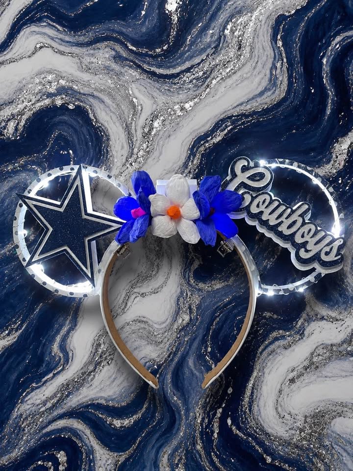 Cowboys Custom 3D Printed Light-Up Headband