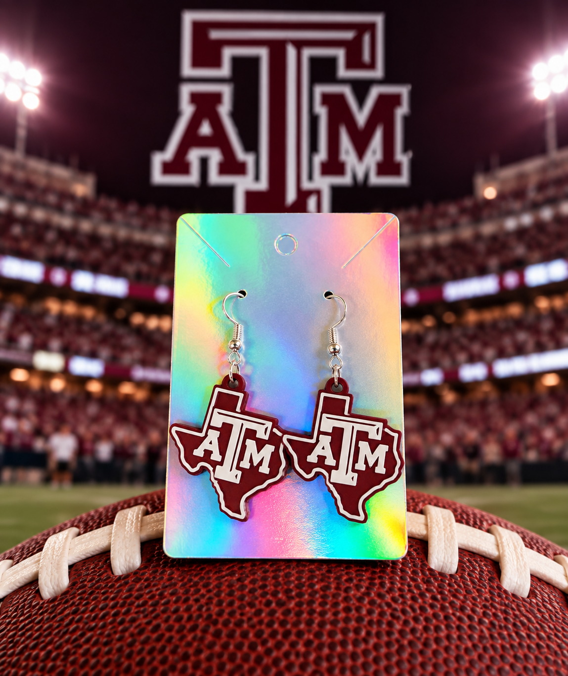 Aggies State Logo Earrings