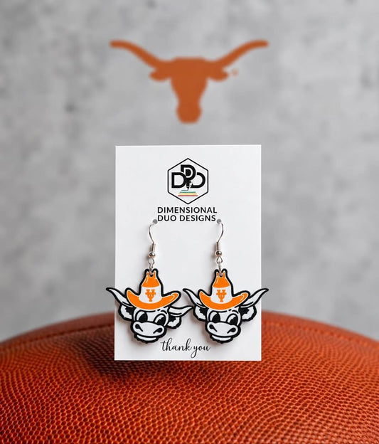 Longhorns Bevo Earrings