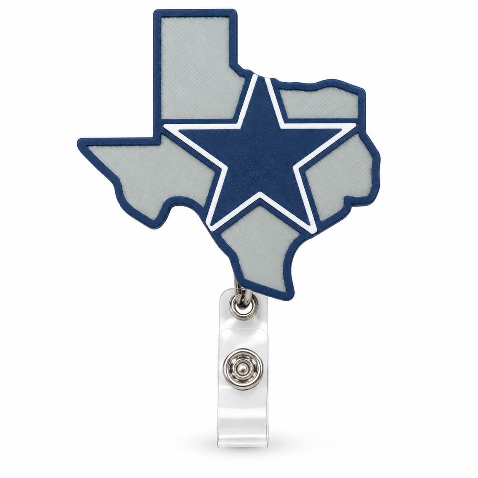 Cowboys State Sillouhette Badge Reel