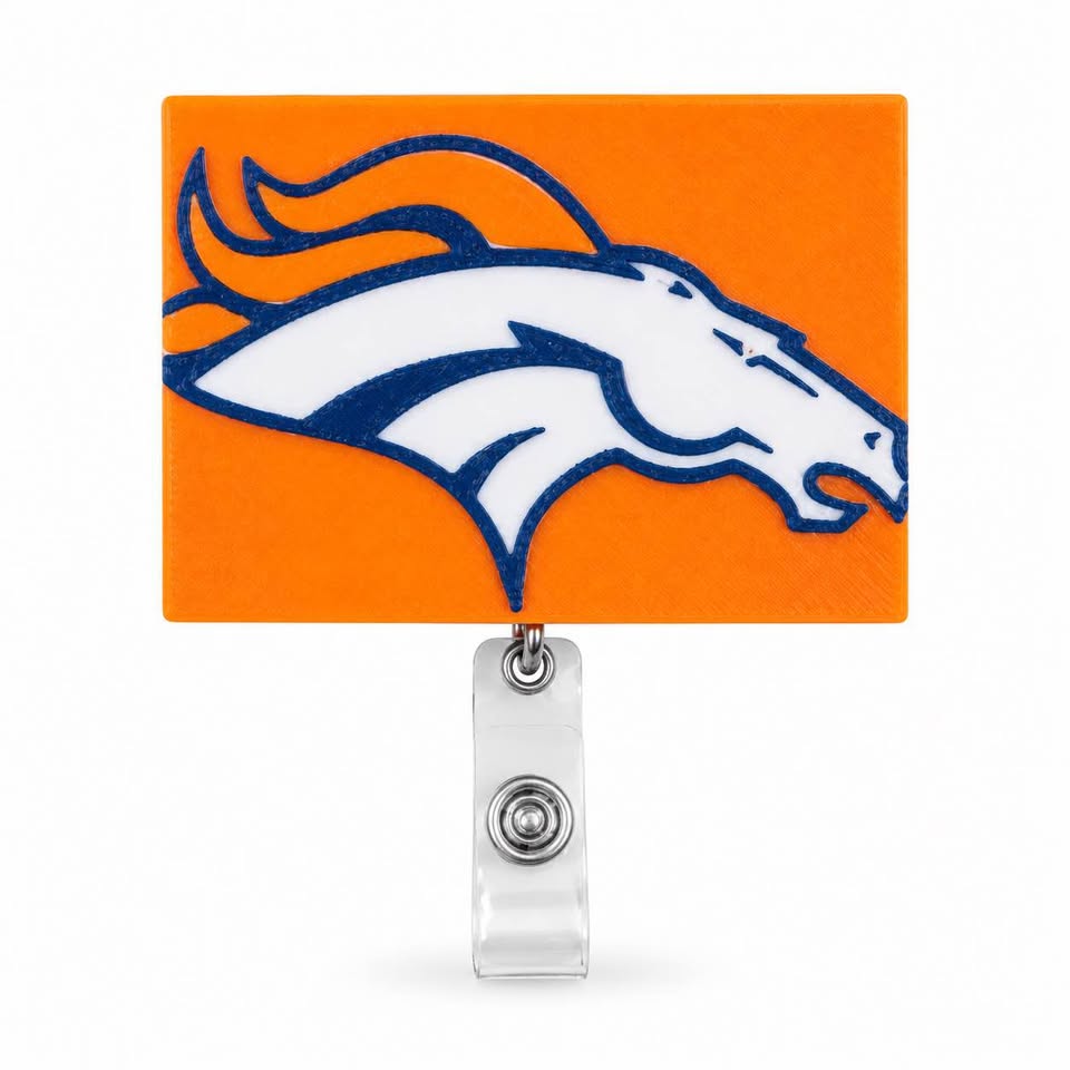 Broncos State Silhouette Badge Reel