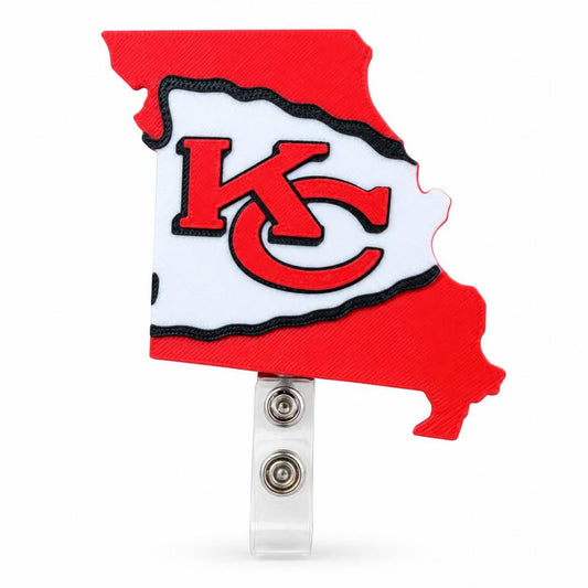 Chiefs State Sillouhette Badge Reel