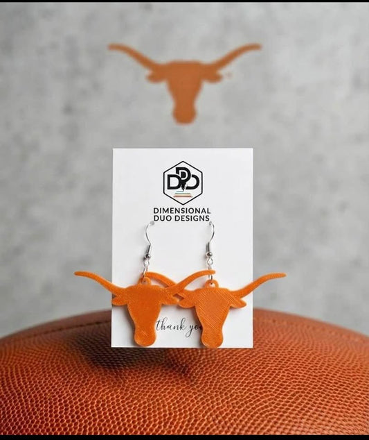 Longhorns Big Logo Earrings