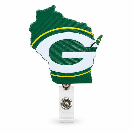 Packers State Sillouhette Badge Reel