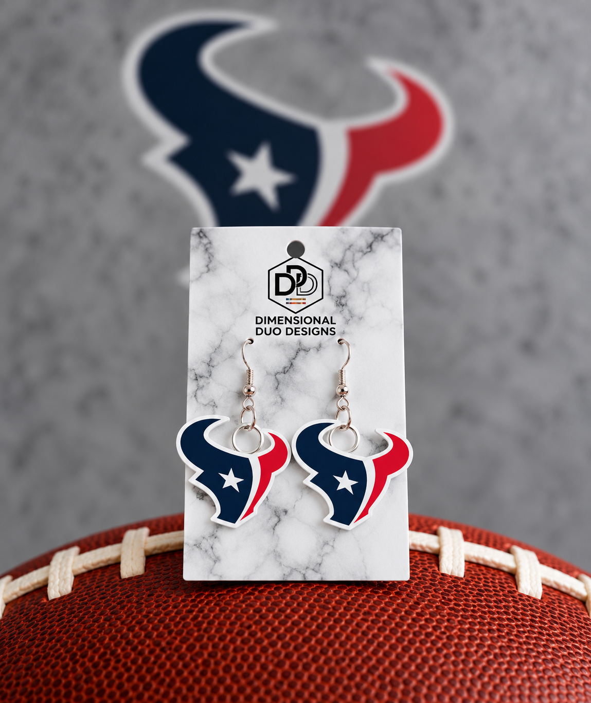 Texans Logo Earrings